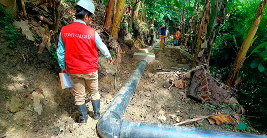 Contraloría advierte deficiencias en obra de riego de S/5.7 millones en Bagua Amazonas Perú