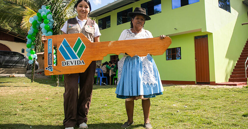 Devida renovo locales comunales Vraem Perú