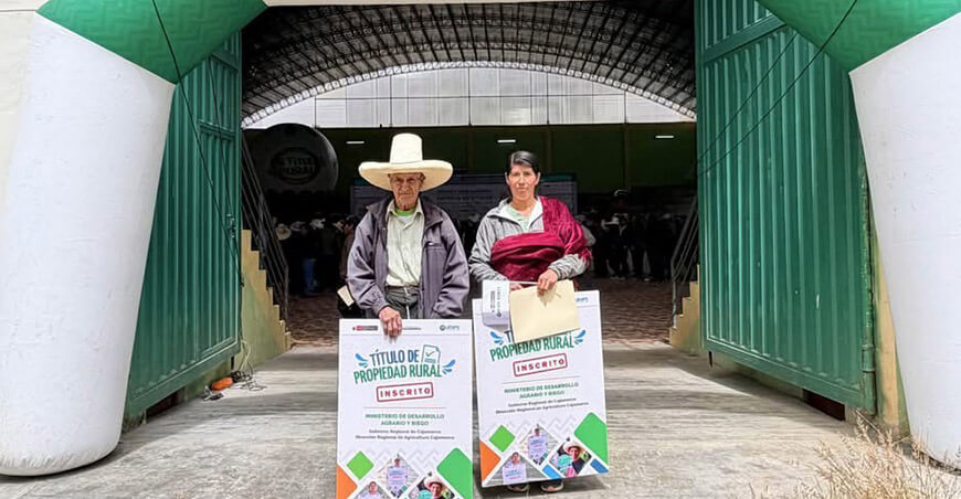 Midagri entregó títulos propiedad rural productores Cajamarca Perú