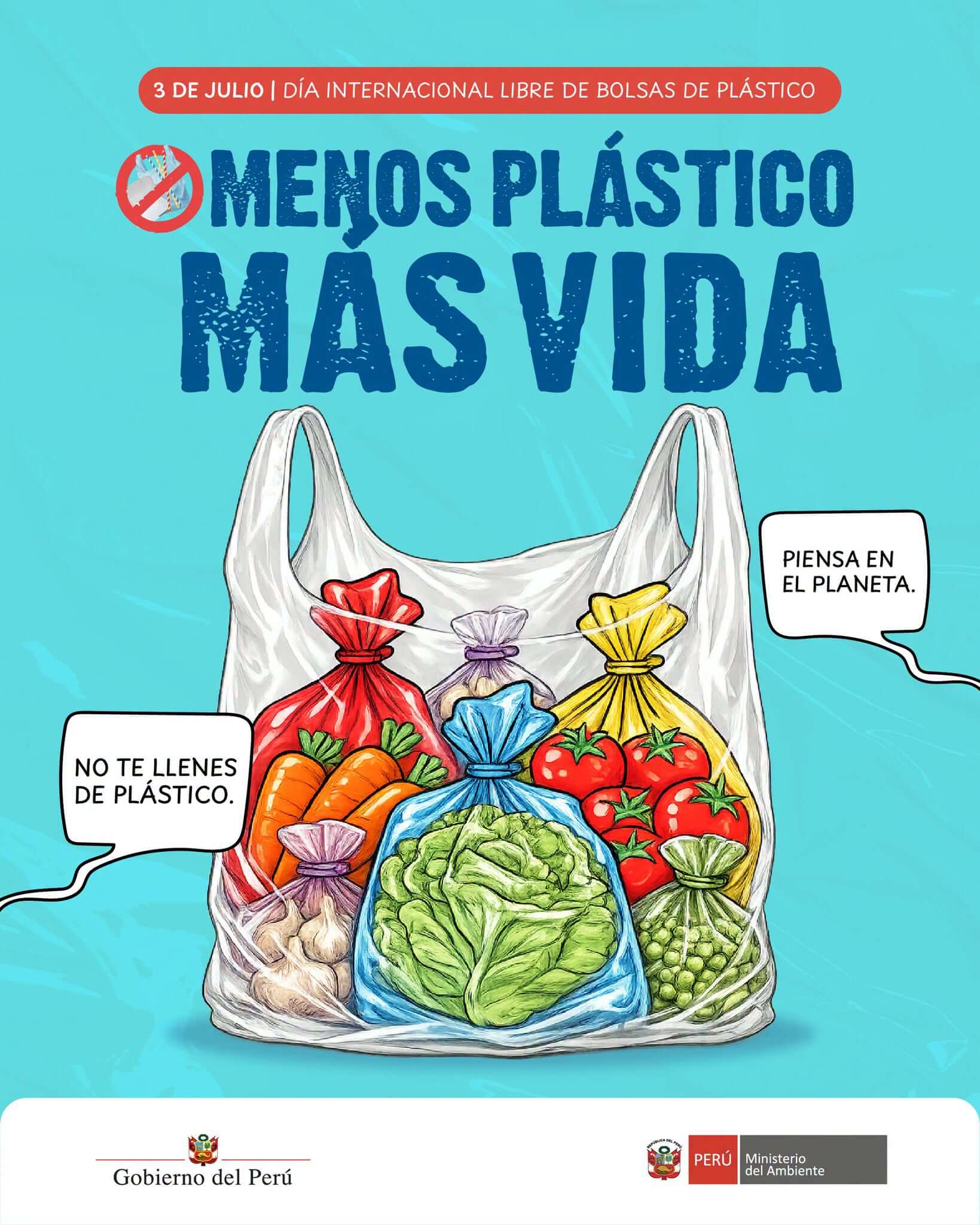 campaña “Menos plásticos, más vida” Perú 
