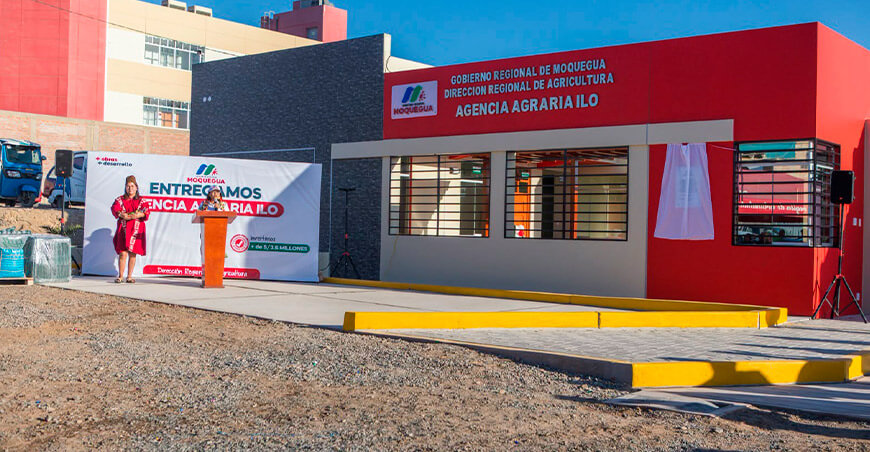 nueva infraestructura de la Agencia Agraria de Ilo Moquegua Perú