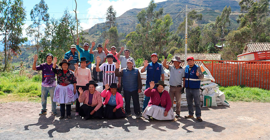 Procompite Huancavelica apuesta por la producción de maíz amiláceo de asociación de productores de Paucarbamba