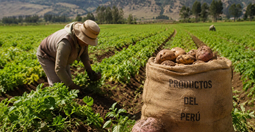 productor de cultivo de papa Perú