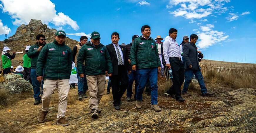 Obra de siembra y cosecha de agua beneficiará a productores de Acolla Junín Perú