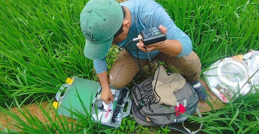 UNALM desarrolla la primera tecnología en el Perú para medir emisiones de metano en arrozales