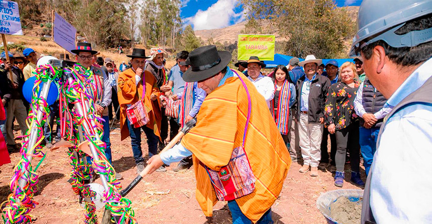 Ejecutan proyecto de riego que garantizará agua para Andahuaylas y Chincheros Apurímac Perú