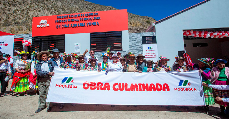 Renuevan Agencia Agraria Yunga para mejorar servicios a productores Moquegua Perú