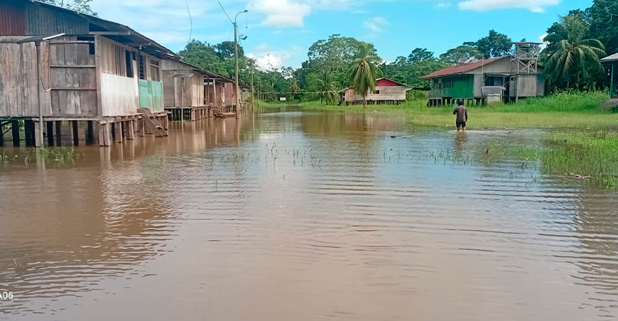 Sernnap acciones en comunidades nativas amazónicas Perú ante lluvias fenómeno El Niño