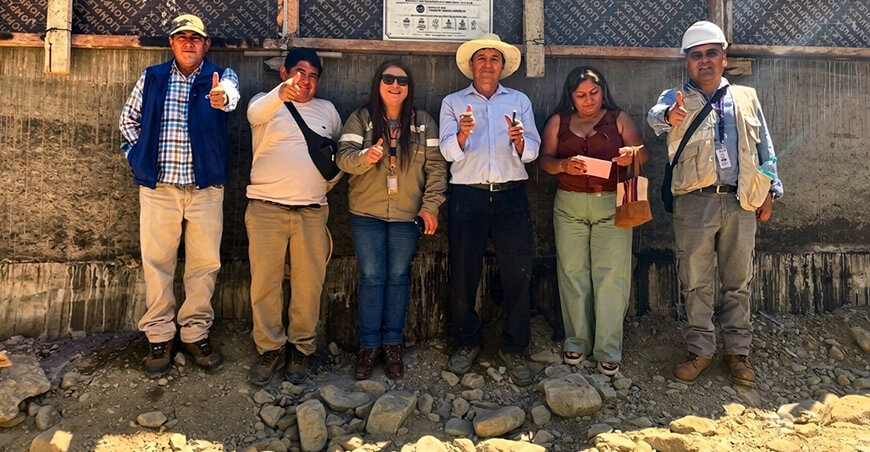 Minera Poderosa culmina primera etapa de reforzamiento de la defensa ribereña del río Tingo