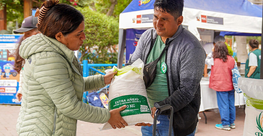 Productor de San Martín vende S/1.7 millones en arroz al Estado y cuadruplica el valor de su cosecha