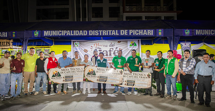 Cafés de productores promovidos por Devida destacan entre los mejores del Vraem