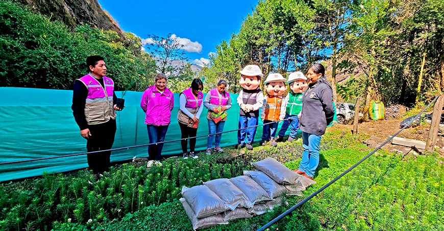 Ecotrueque promueve el uso de abonos orgánicos para conservar el Santuario Nacional de Ampay Apurímac Perú Sernanp