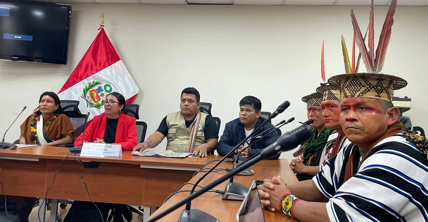 Líderes asháninkas de Perú y Brasil alertan sobre el avance del crimen organizado en la frontera