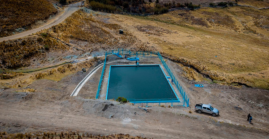 Entregan infraestructura hídrica para garantizar agua para riego en Shecta Independencia Huaraz Áncash