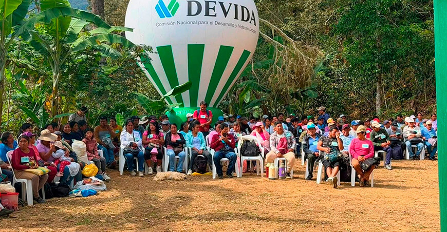 cafetaleros de Quellouno mejoran conocimientos para comercializar su producción con Día de Campo de Devida Perú