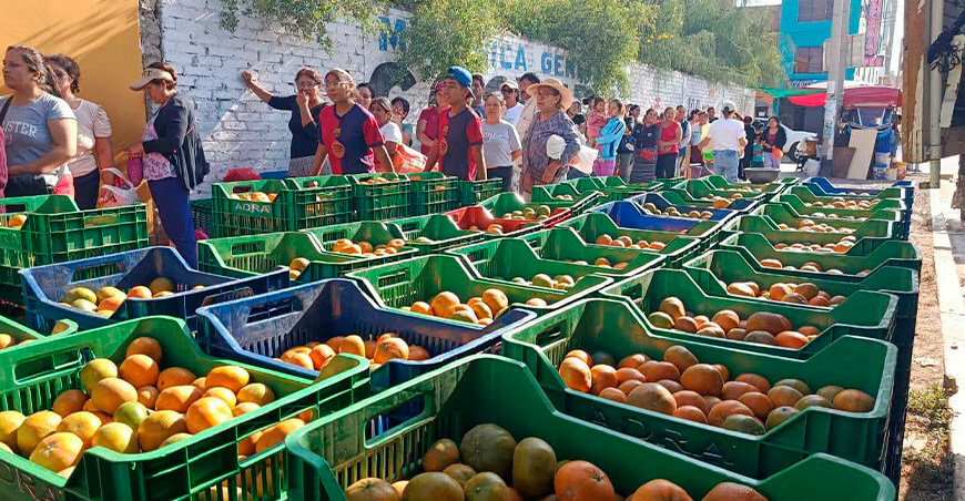 Donaron mandarinas comités vaso de leche Chiclayo Lambayeque Perú ADRA