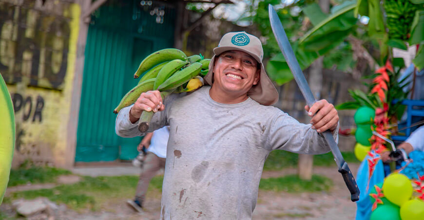 Festival Regional del Plátano y Banano productores del desarrollo alternativo Huánuco Perú Devida