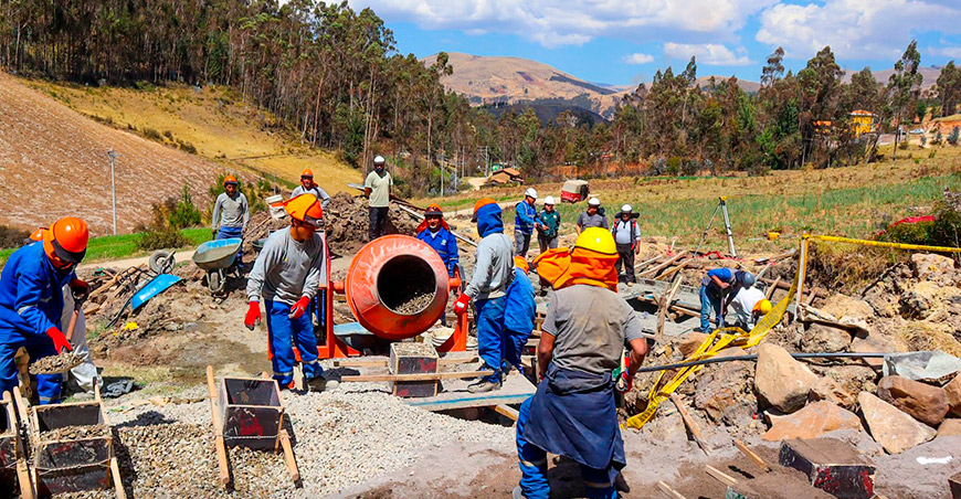 Proyecto de riego Soccñacancha Andahuaylas Apurímac Perú