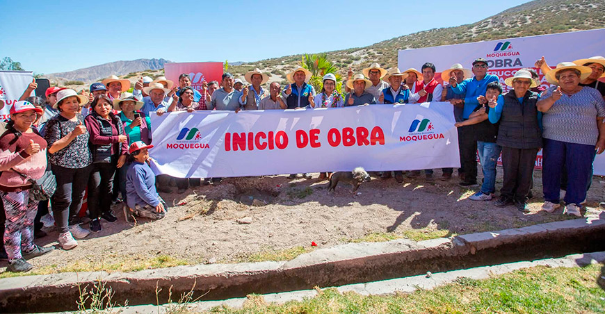 Proyecto de riego de S/6.3 millones beneficiará a familias de Santa Rosa de Tamaña Moquegua Perú