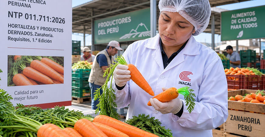 Inacal aprueba nueva Norma Técnica para mejorar la calidad de la zanahoria en el Perú