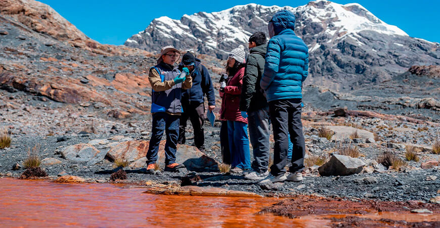 Inaigem presentó información científica que permitirá identificar zonas donde el drenaje ácido de roca (DAR) podría afectar la calidad del agua por retroceso de glaciares Perú