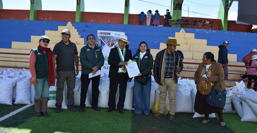 INIA transfirió tecnologías y material genético para fortalecer la producción agropecuaria en Carabaya Puno Perú