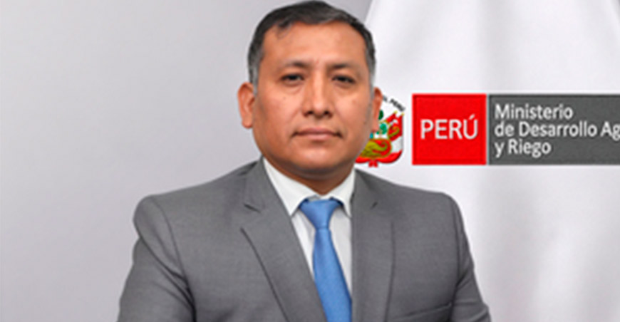 José Luis Bustamante Solís viceministro de Desarrollo de Agricultura Familiar e Infraestructura Agraria y Riego del Ministerio de Desarrollo Agrario y Riego