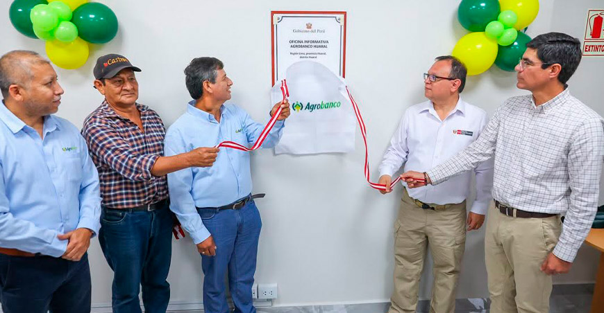 Inauguran nueva oficina informativa de Agrobanco en Huaral Lima Perú