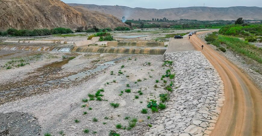 obras de protección frente a inundaciones en Chincha y Cañete Perú