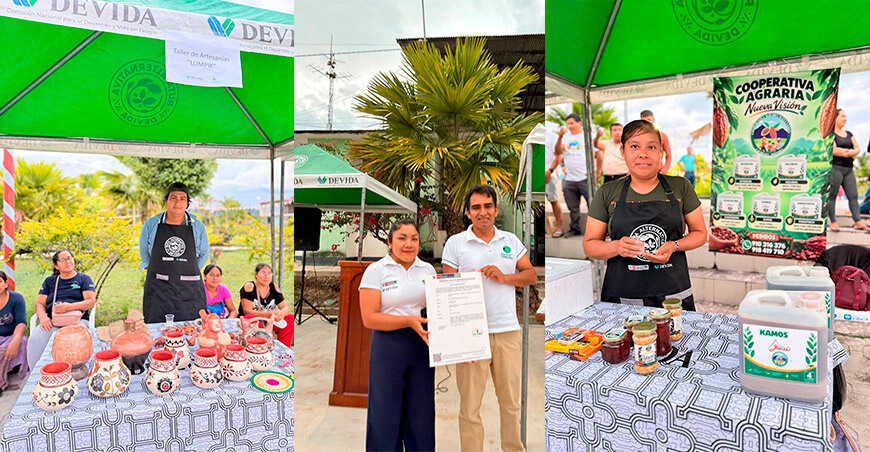 Productores del Desarrollo Alternativo de Pólvora presentan marcas registradas de sus emprendimientos en San Martín Perú Devida