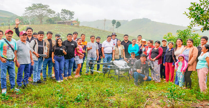 Productores de piña de Aramango incorporan dron agrícola para mejorar su producción Amazonas Perú