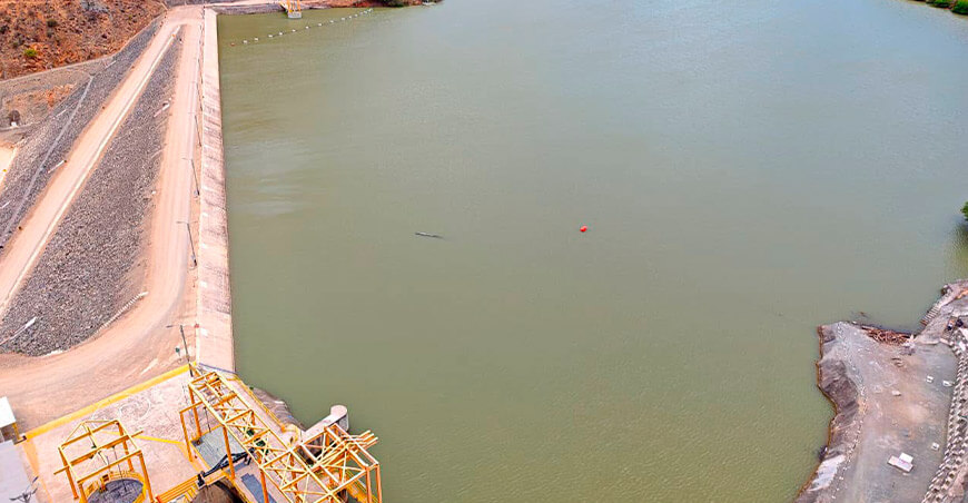 Proyecto Especial Olmos Tinajones Olmos Tinajones refuerza el mantenimiento de la presa Limón y el Trasvase Olmos Perú