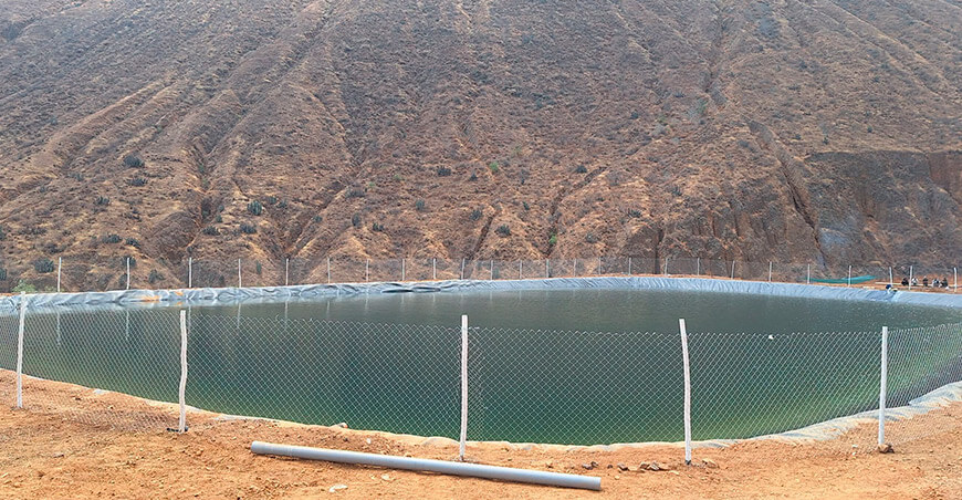 Reservorio Ama Chirimoya comunidad campesina Quipán distrito Huamantanga Lima