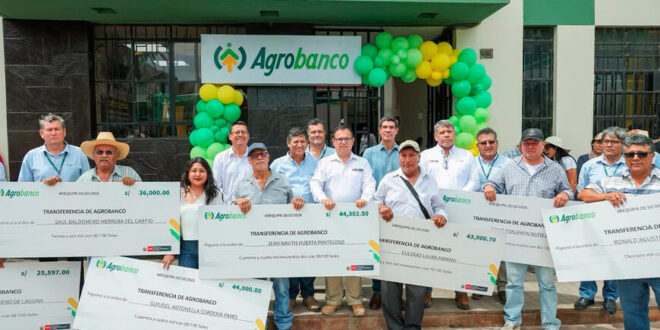 Agrobanco inaugura oficina informativa en Castilla Arequipa Perú