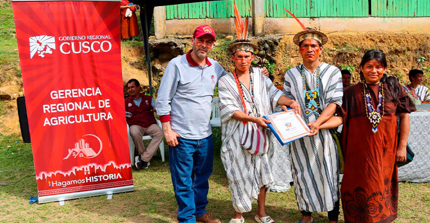 Ocho comunidades nativas de Pichari reciben documentos para delimitar sus territorios Cusco Perú