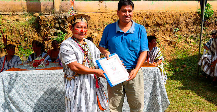Ocho comunidades nativas de Pichari reciben documentos para delimitar sus territorios Cusco Perú
