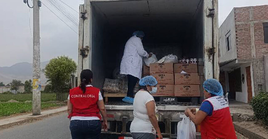 Contraloría alerta deficiencias sanitarias en el transporte, distribución y almacenamiento del Vaso de Leche en Chancay Lima Perú