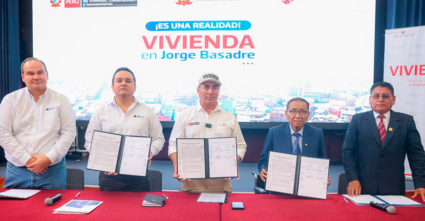 Ministerio de Vivienda acuerda uso de S/3.3 millones del canon para 100 viviendas en Tacna