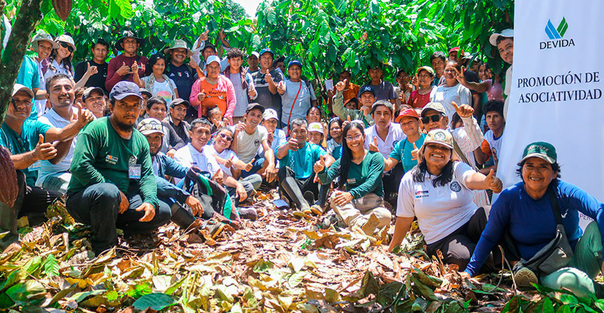 Devida capacitó a productores del desarrollo alternativo en la triple frontera producción de cacao Pebas Loreto Perú