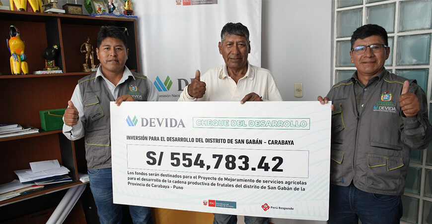 Devida destina más de S/4.3 millones a proyecto de desarrollo alternativo en San Gabán Puno Perú