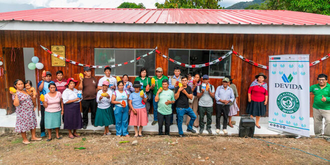 Devida renueva infraestructura productiva de cacao en Río Magdalena productores de Ayacucho Perú