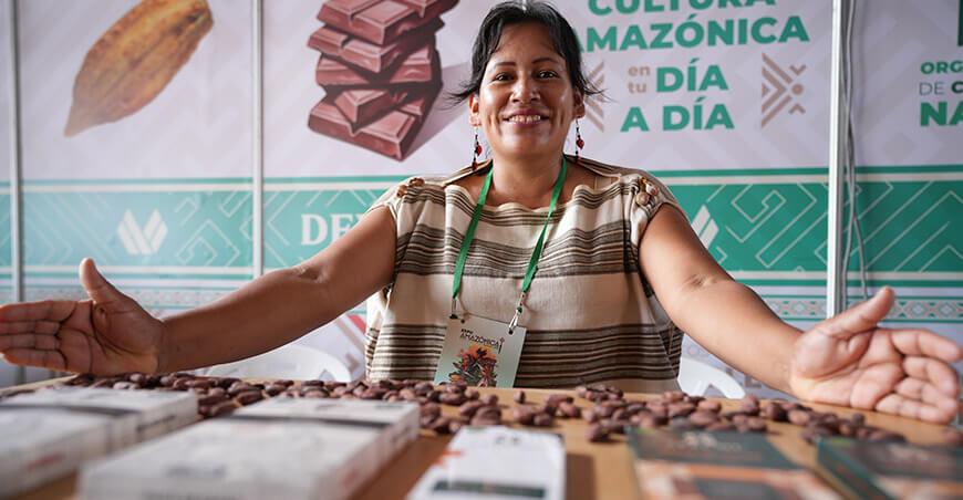 Organizaciones indígenas del desarrollo alternativo presentan su oferta productiva en la ExpoIndígena Devida Perú