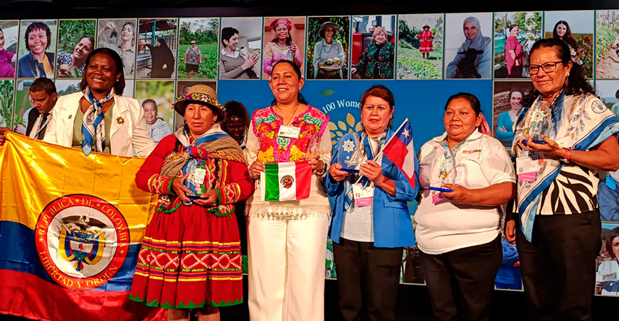 Peruana Rita Parcco recibe reconocimiento de la FAO como una de las 100 Mujeres Heroínas del mundo