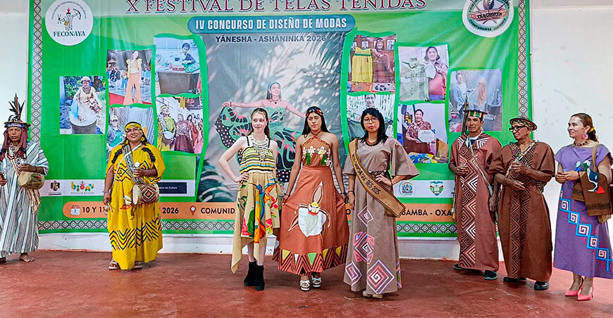 Disfruta del Festival de Telas Teñidas y el Concurso de Diseño de Moda Yánesha – Asháninka Oxapampa Pasco Perú