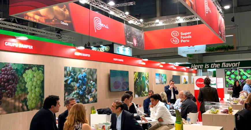Pabellón peruano en Fruit Attraction Super Foods Perú