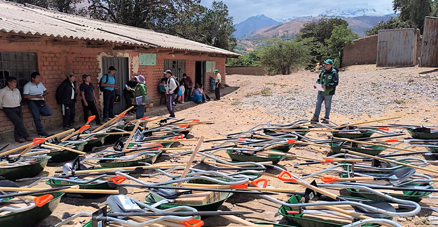 Productores de Maya cuentan con herramientas para afrontar emergencias agrícolas Áncash Perú