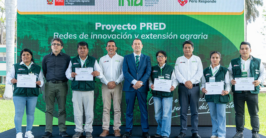 INIA lanzó Proyecto de Redes de Innovación y Extensión Agraria (PRED) brindará asistencia técnica y nuevas tecnologías para mejorar la productividad y sostenibilidad de la actividad agraria Perú