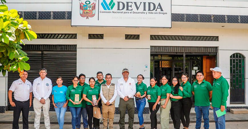 El presidente ejecutivo de Devida se reunió con el equipo técnico del Vraem para evaluar avances y coordinar acciones en favor de las familias de la zona