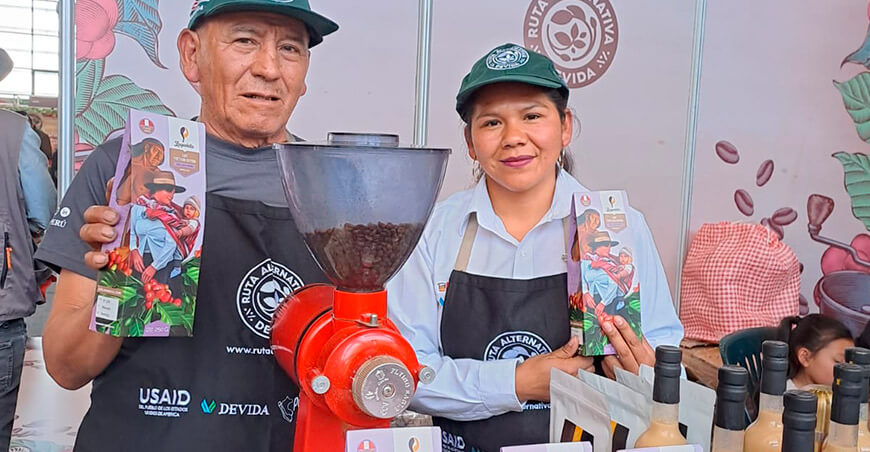 Asociación de Productores Agropecuarios Agroindustriales Laqueñita productores café Cusco Perú Devida