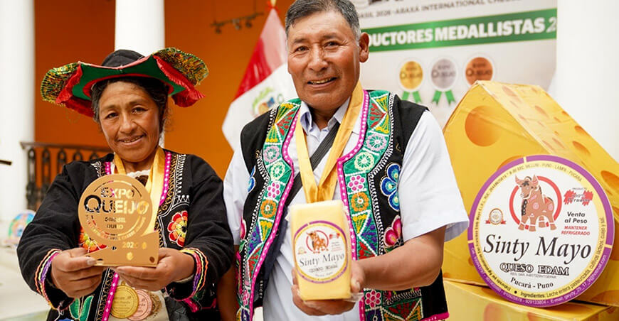 Productores de la agricultura familiar queseros venta quesos Perú